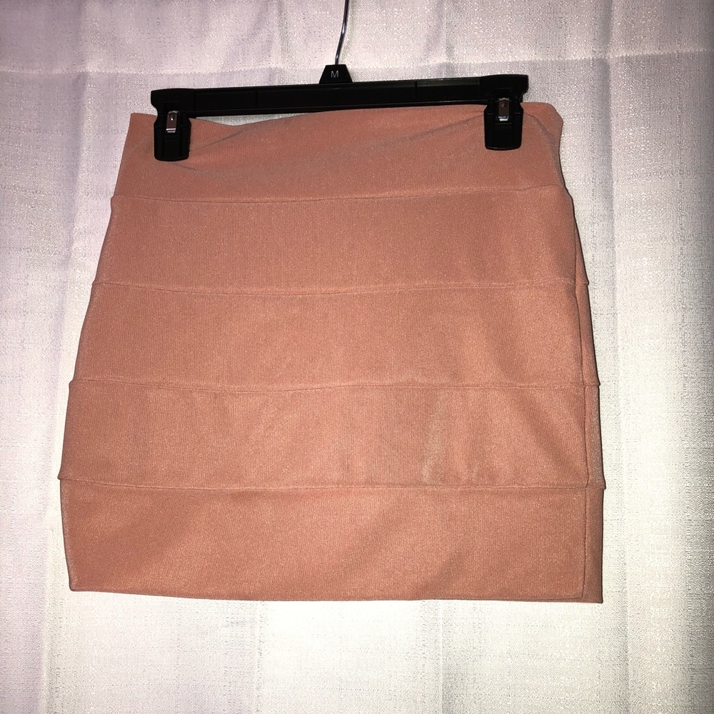 Peach mini shirt